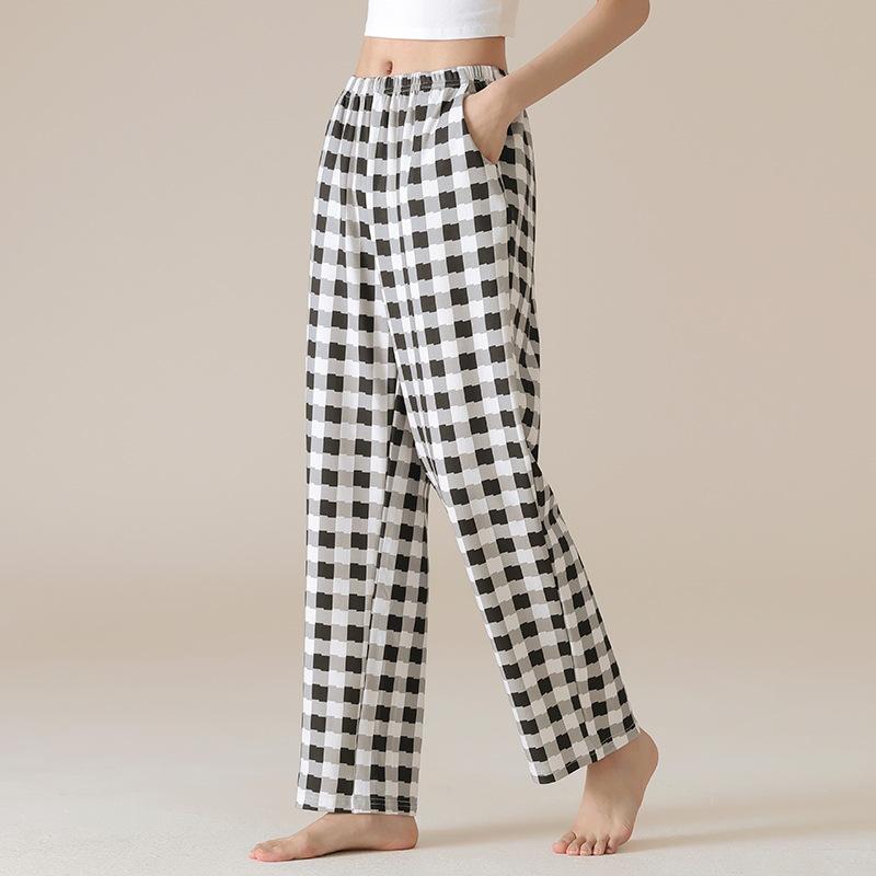 Women's Pure Cotton Loose Sleep Pants - Lightweight for Spring, Summer, and Autumn with Plus Sizes, Suitable for Casual Home or Outdoor Wear.