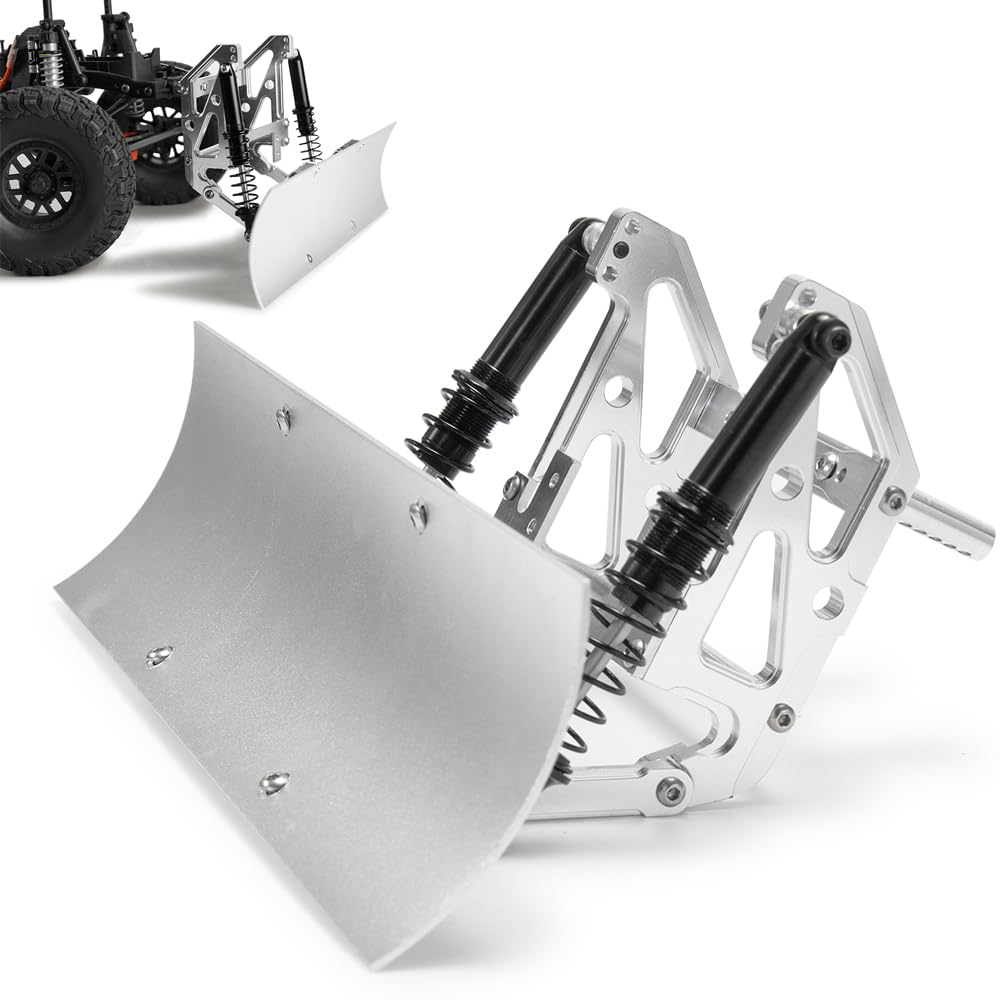 TRZX RC Snow Plow Aluminum Alloy Blade Kit Upgrade Parts Axle for 1/10 SCX10 II 90046 90047 90028 90027 TRX4 RC Crawler Car