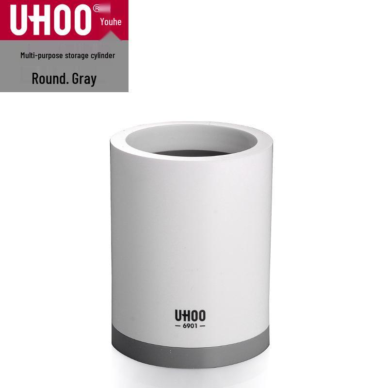 Creative Multifunctional Desktop Organizer: Colorful Cylindrical Pen Holder and Office Supplies Storage Bucket