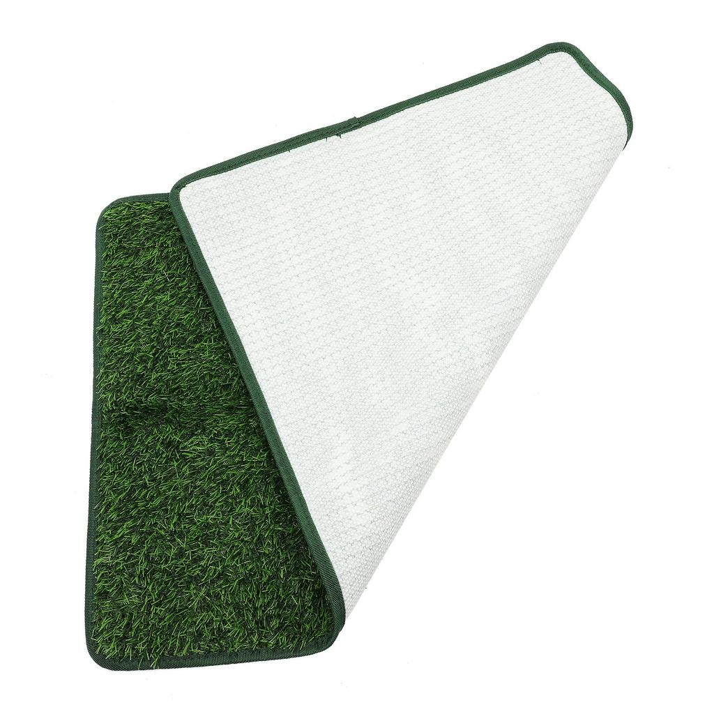 Delicate Pet Pee Mat with Realistic Grass Texture Supple Water Absorbing Pe Tpr Material for Car Room Home Use Dog Supply