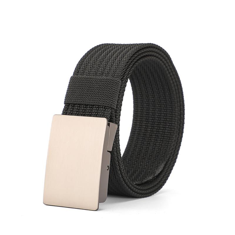 Cintura in Nylon Asciugatura Rapida Fibbia Liscia Allenamento Militare Outdoor Senza Denti Fibbia Automatica Cintura in Tela Intrecciata