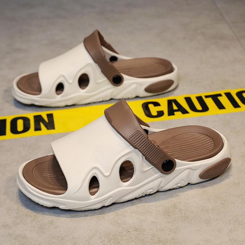 2025 Summer New Casual Slippers Couples Versatile Thick-bottomed Sandals Wear Fashion Trend Children's Dual-purpose Sandals