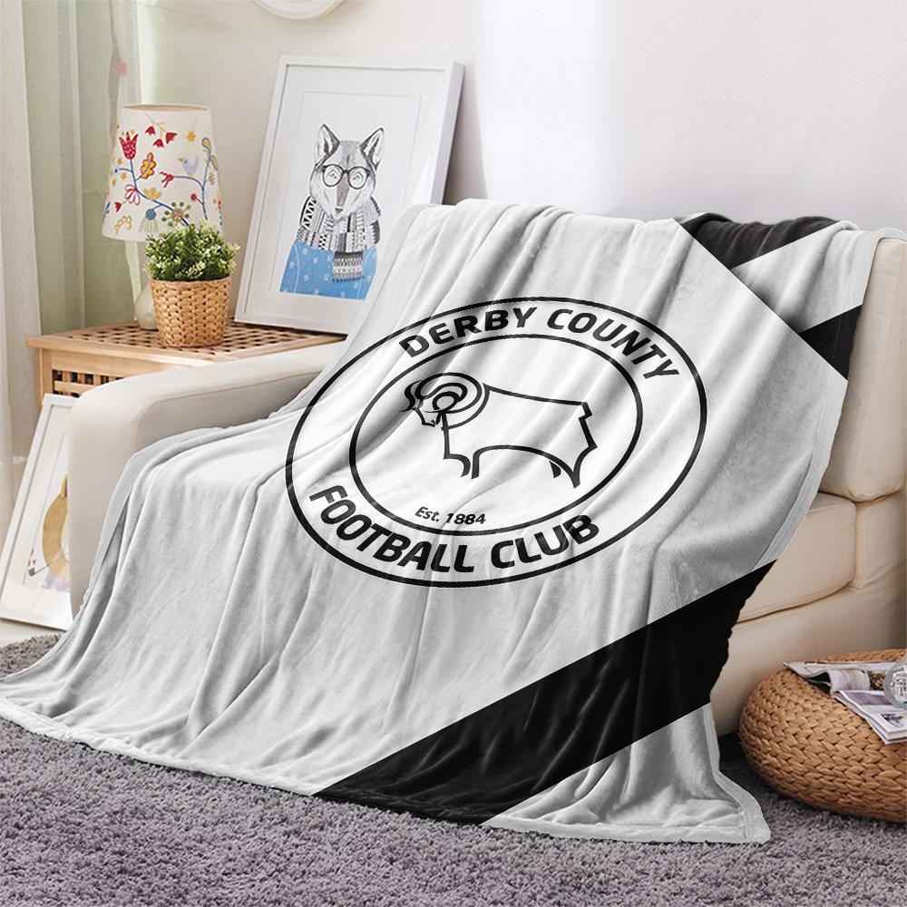 Derby County F.C Flannel Blanket, High quality Comfortable for All Seasons, Home Decor, Warmth and Comfort