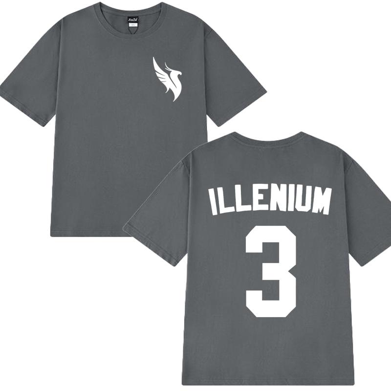 High Quality Illenium Dj Music Double Sided Printed Short Sleeve T-shirts 2025 Men Women Trend Casual T Shirt Unisex Cotton Tops