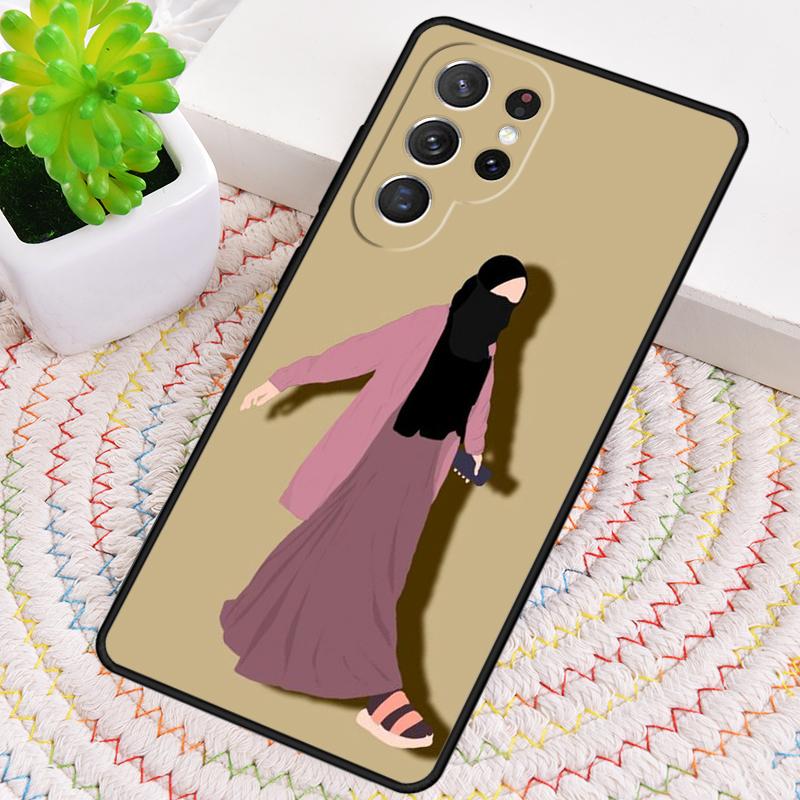 Islamic Arabic Hijab Girl Silicone Phone Case For Samsung Galaxy Note 10 Pro S26 S25 S24 S23 S22 S21 Plus S25Ultra Capa Cover