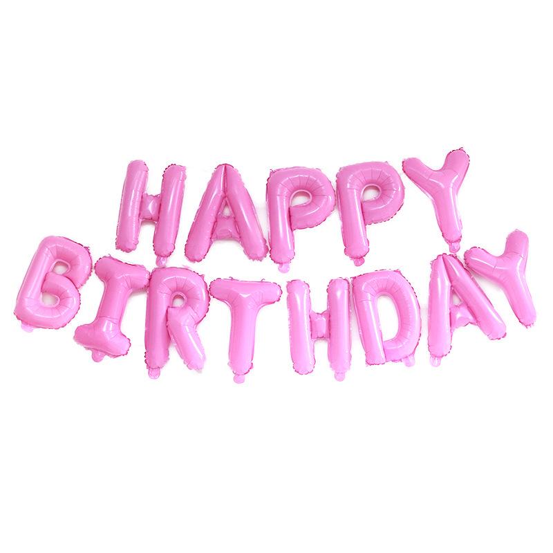 

16-дюймовый тонкий алюминиевый пленочный воздушный шар с буквами для украшения дня рождения