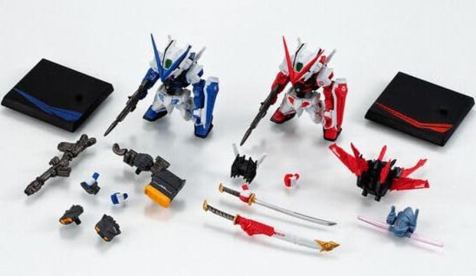 Token FW Gundam Converge EX Astray Red Frame Blue Mini Figure Set