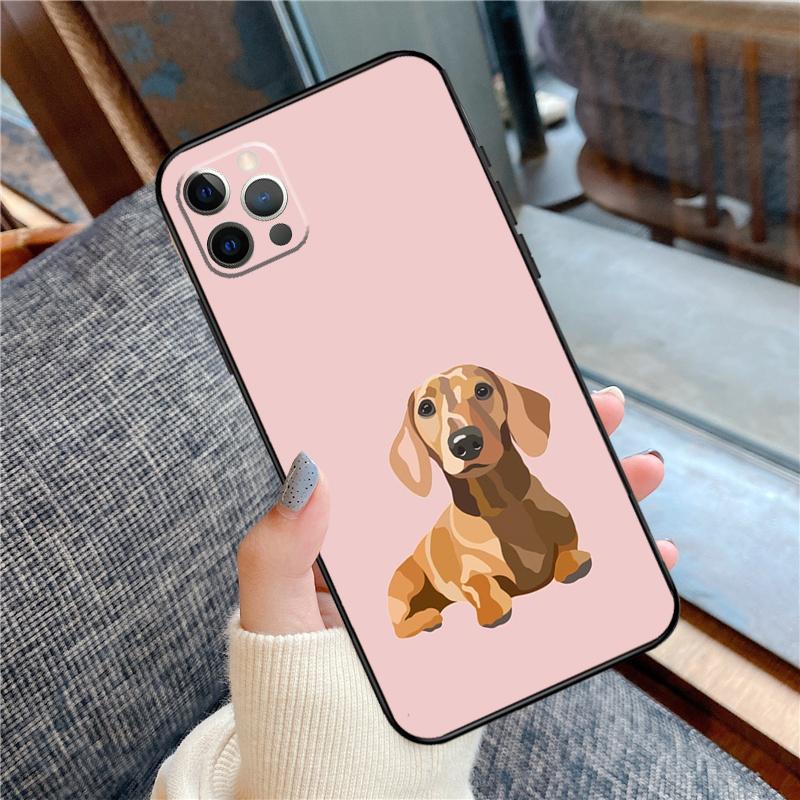 Dachshund Dog Phone Case For iPhone 16 15 13 12 11 14 Pro Max 12 13 mini XR 15 16 Plus 16e Cover Shell