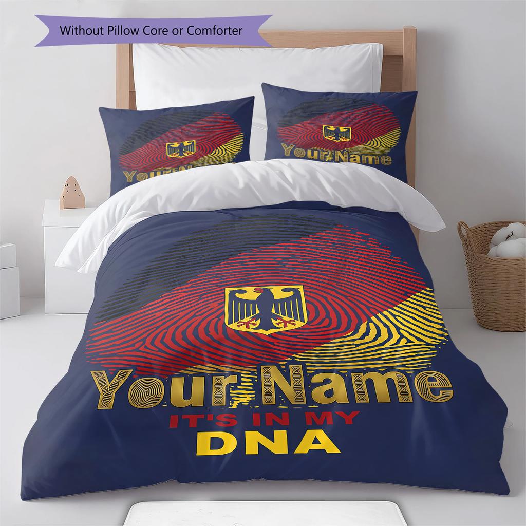 Dynamo Dresden Custom Name Pattern Bedding Quilt Set Quilt Cover Pillowcase Home Birthday Gift(1 * Duvet Cover + 2 * Pillowcase, Without Core)