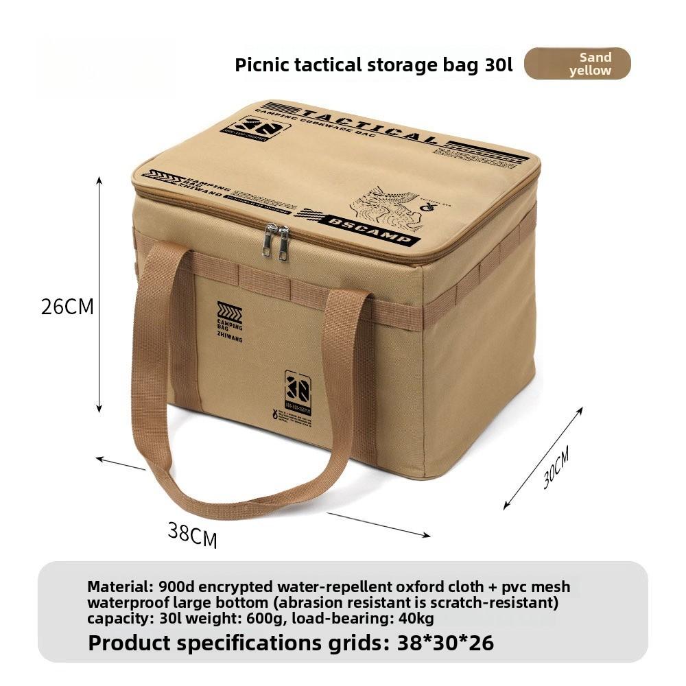 

Large Capacity 30L Insulated Cooler Bag for Outdoor Camping Travel Beach Picnics Foldable Waterproof Reusable Tactical Gear