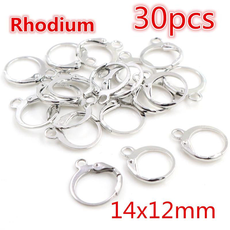 Kupferbeschichtete Ohrhaken (30-50 Stück/Beutel) für DIY Schmuck und Ohrringe Handgefertigte Materialien