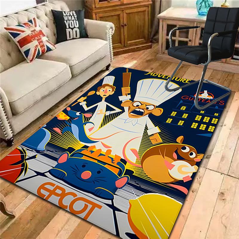 Remy's Ratatouille Adventure Rug Floor Mat for Living Room or Bedroom Soft and Comfortable Carpet a Gift for Birthday and Holiday.DFDT261018300