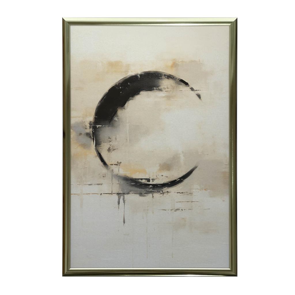 Symphony of the Circle Symphony of the Circle, 30X40 Cm, Gold Aluminum Frame, 230 Gsm Matte Paper