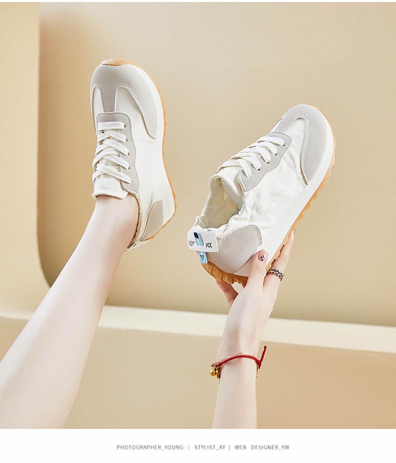 Trendy koreańskie 2025 damskie trampki Forrest Gump: Oddychające, codzienne buty do biegania dla studentów, edycja letnia (JCF-205).