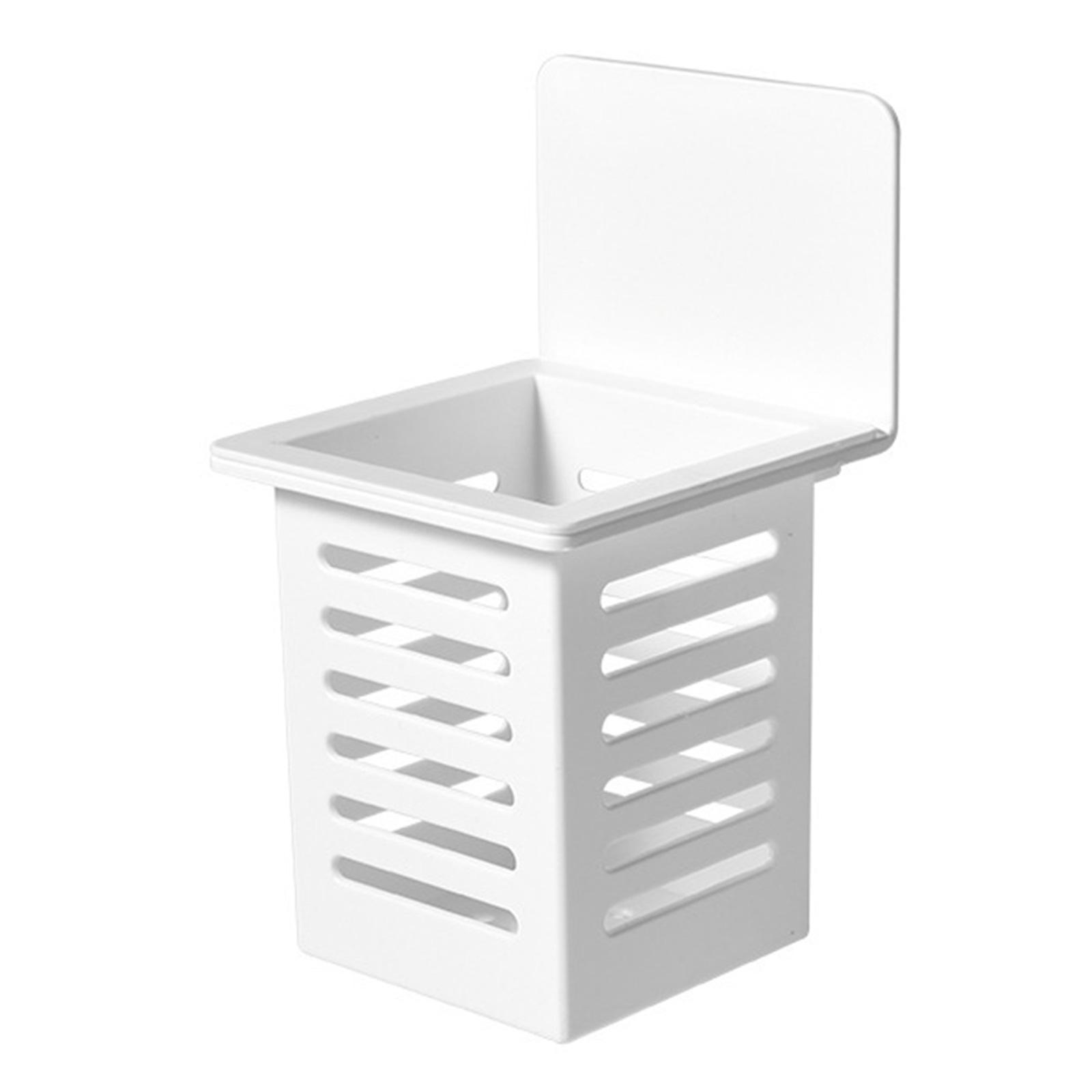 

Kitchen Plastic Chopsticks Holder Wall Hanging Cutlery Drainage Basket Storage Box Kitchen Utensil Organizer Enduring