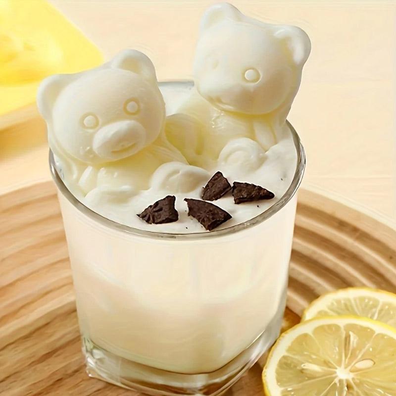 Cute Bear Silicone Mold Creative Bear Dessert Cake Silicone Mold Summer Ice Mold Ice Mold Silicone Bar Accessories Kitchen Tool
