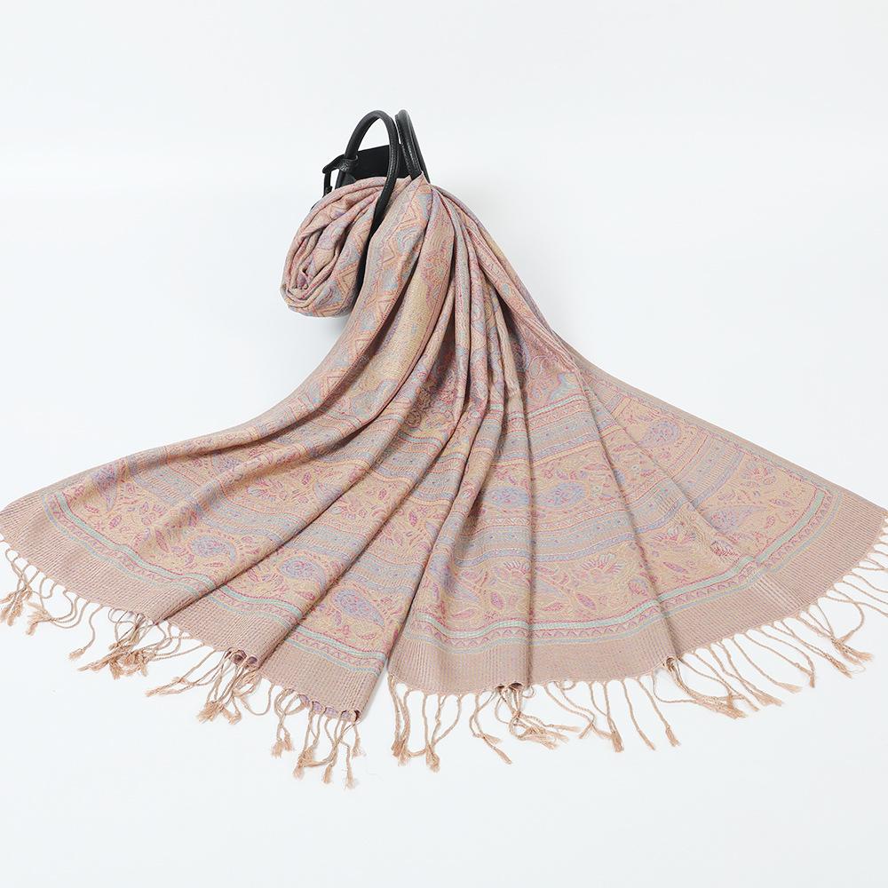 Jacquard cashew scarf shawl women's headscarf spring and autumn thin scarf