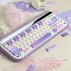 Starry Sky Purple PBT Custom Keycap Set 133 Keys Atmosphere Shine Through for 61 75 87 104 108 MX Mechanical Keyboard Gift
