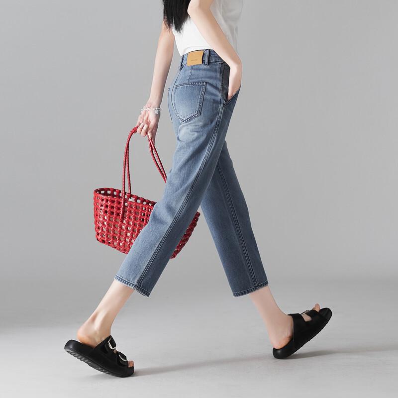 SOFSIL Women's High-Waist Tapered Jeans