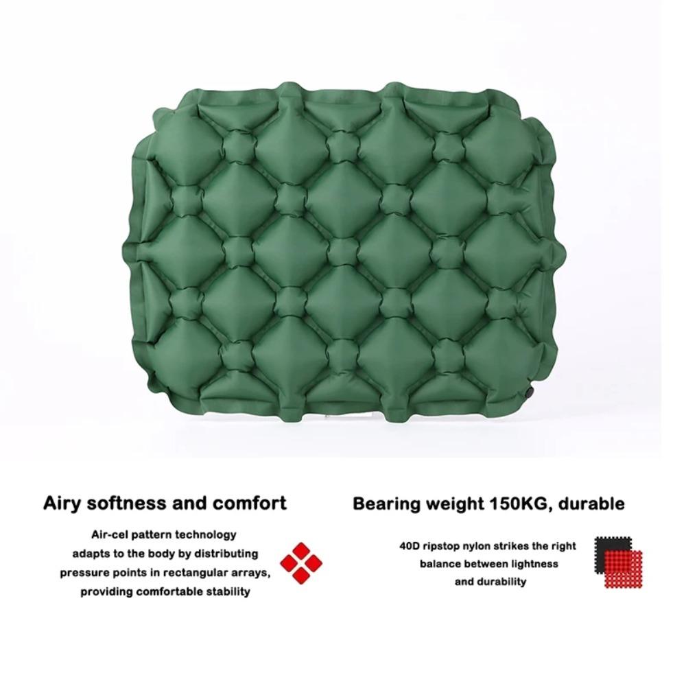 Inflatable Seat Cushion,Portable Lightweight Travel Air Sitting Pad,Moisture and Water Resistant Camping Chair Mat for Outdoor