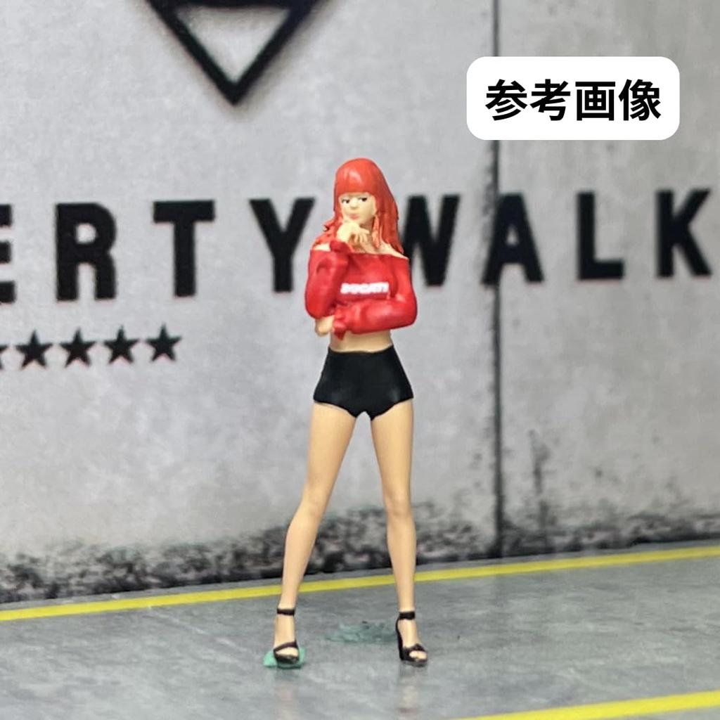 Moreart 164 Miniature Figure & Motorcycle Set MO642051 (Model Girl, Model Diorama, Miniature Car) [Used]
