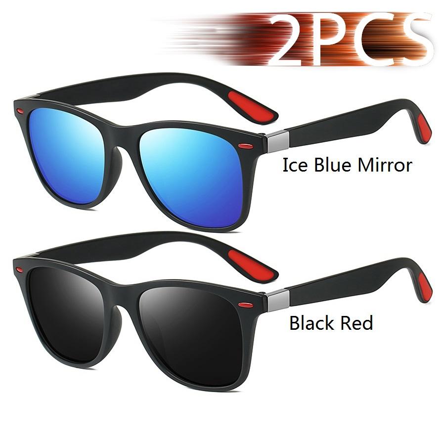 Fashion Vintage Square Unisex Driving Fishing Sunglasses Men Women Luxury Brand Designer Sun Glasses Anti-Glare Eyewear Uv400