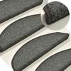 Stair Mats 30 Pcs. Dark Grey 56X17X3 Cm