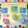 Doraemon Cartoon Hanger Hand-Aangedreven Sleutelhanger: Multikleurige Kat Animatie, Meisjes Hart Decompressie Speelgoed