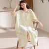 Short-sleeved nightgown women's summer cloud cotton comfortable new princess wind cool long application skirt can be worn outside loungewear