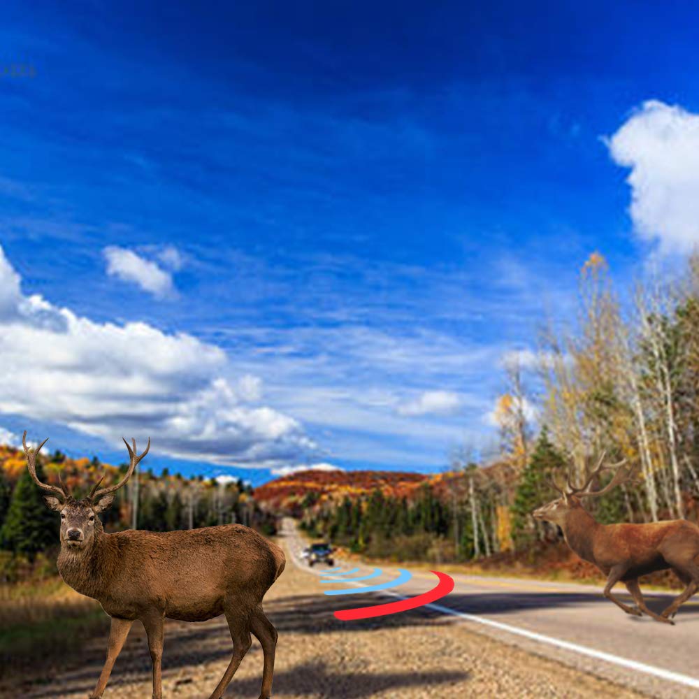 3 Pairs (6pcs) Deer Whistles FineGood Truck Motorcycle Car Plastic Deer Whistles Alarm Road