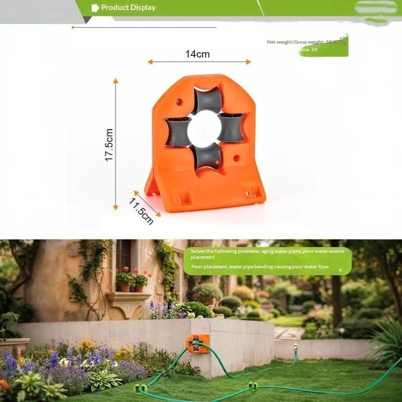 Outdoor Garden Hose Guide Bracket Wall Corner Anti Skid Pipe Positioning Roller Lawn Irrigation Hose Holder Accessories one size