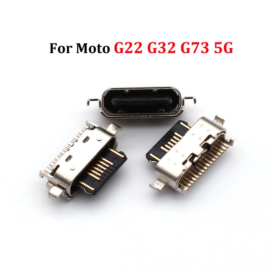 10Pcs For Motorola Moto G13 G22 G23 G32 G52 G53 5G G82 G72 G73 E13 E22 E20 E30 E32 E40 USB Charging Port Dock Charger Connector