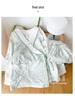2024 Pure Cotton Maternity Kimono Pajamas - Spring/Summer Postpartum/Nursing Wear for Pregnant Women
