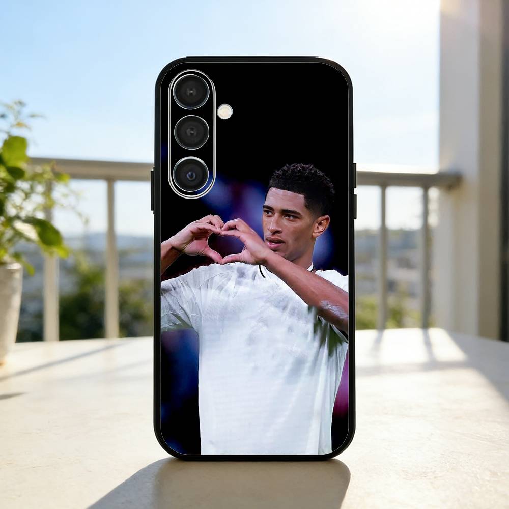 

J-Jude Football B-Bellinghams Phone Case For Samsung A73,72,71,53,52,51,22,91,80, Soft Black Cover Samsung a52