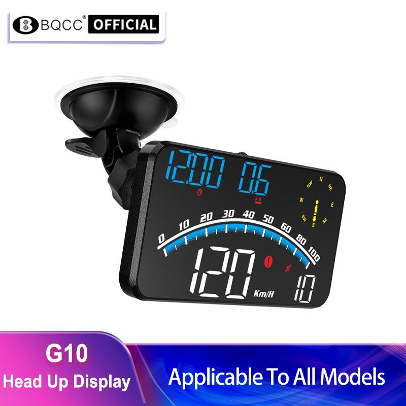 

BQCC G10 Head Up Display HD LED 4-дюймовый дисплей Цифровое предупреждение Driving Remender с 360-градусным кронштейном для всех
