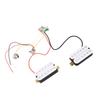 HH Pickup White Prewired HH Humbucker Pickup Set with Tone Volume Circuit for ST Electric Guitar