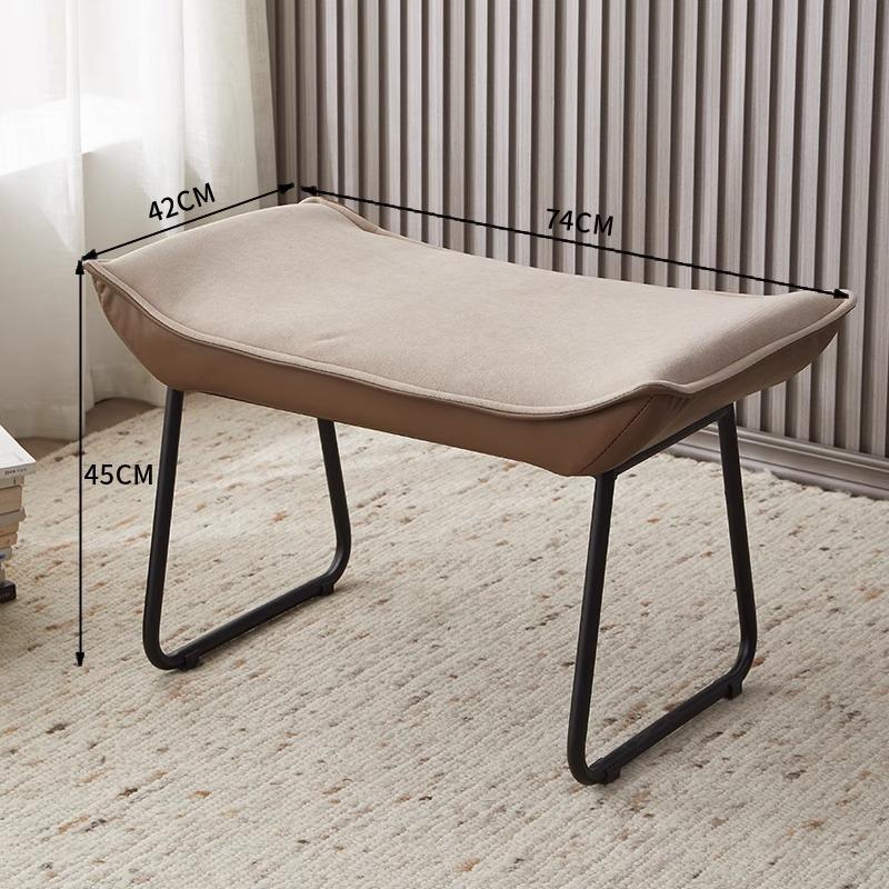 Foldable Multi-Color Footstool, Modern Entryway & Office Ottoman for Shoe Changing &Nap Support, Compact Space-Saving Home Decor