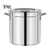 High Efficiency Heat Transfer Pot Stainless Steel Soup Pot, with Lid And Handle, Stockpot, Versatile Home Chef Kettle Uniform Conduction for Catering
