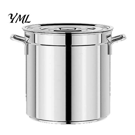 High Efficiency Heat Transfer Pot Stainless Steel Soup Pot, with Lid And Handle, Stockpot, Versatile Home Chef Kettle Uniform Conduction for Catering