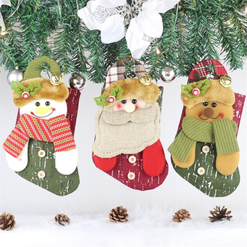 

Novelty Christmas Ornaments Socks Fashion Xmas Gift Bags Candy Stockings Home