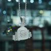 European and American Hip Hop Necklace Money Bag Hiphop Copper with Zircon USD Money Bag Men's and Women's Personalized Trendy Brand Accessories