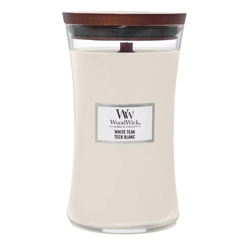 Woodwick Świeca Duża White Teak 609,5G