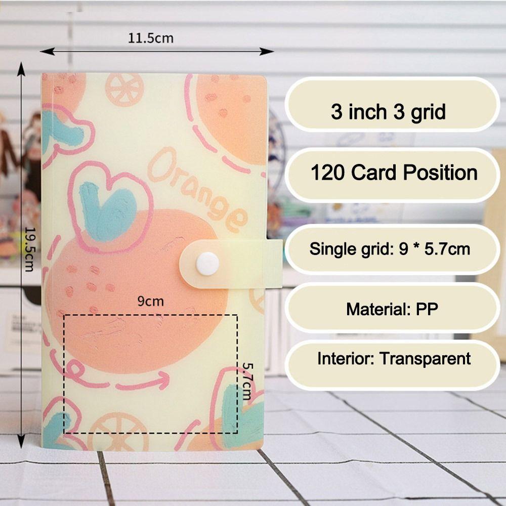 3palcové album na pohlednice 120 slotů držák na karty fotoalba pro Polaroid fotografie