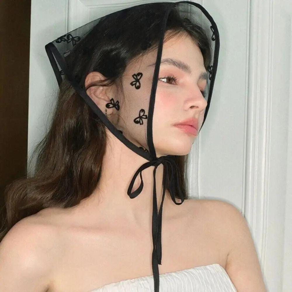 

Полая цветочная повязка на голову Женская кружевная треугольная косынка Шейный платок Повязка на голову Шарфы Y2K Стиль Реквизит для путешествий и фото Бандана Тюрбан