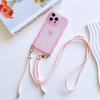 Fashion Lanyard Case For iPhone 17 Pro Max 14 12 11 13 15 16 Plus Air 16E 17E Shockproof Crossbody Cord Strap Wave Clear Cover