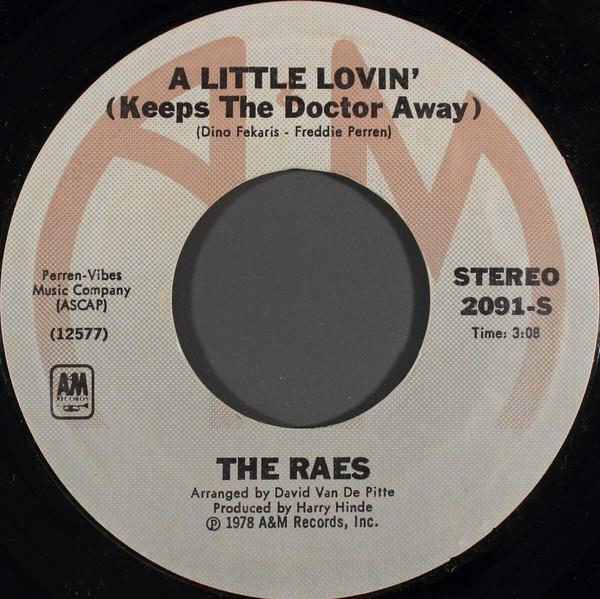 

7inch Record RAES - A Little Lovin (Keeps The Doctor A 2091 A&M Records 1978 US Soul/Funk Used