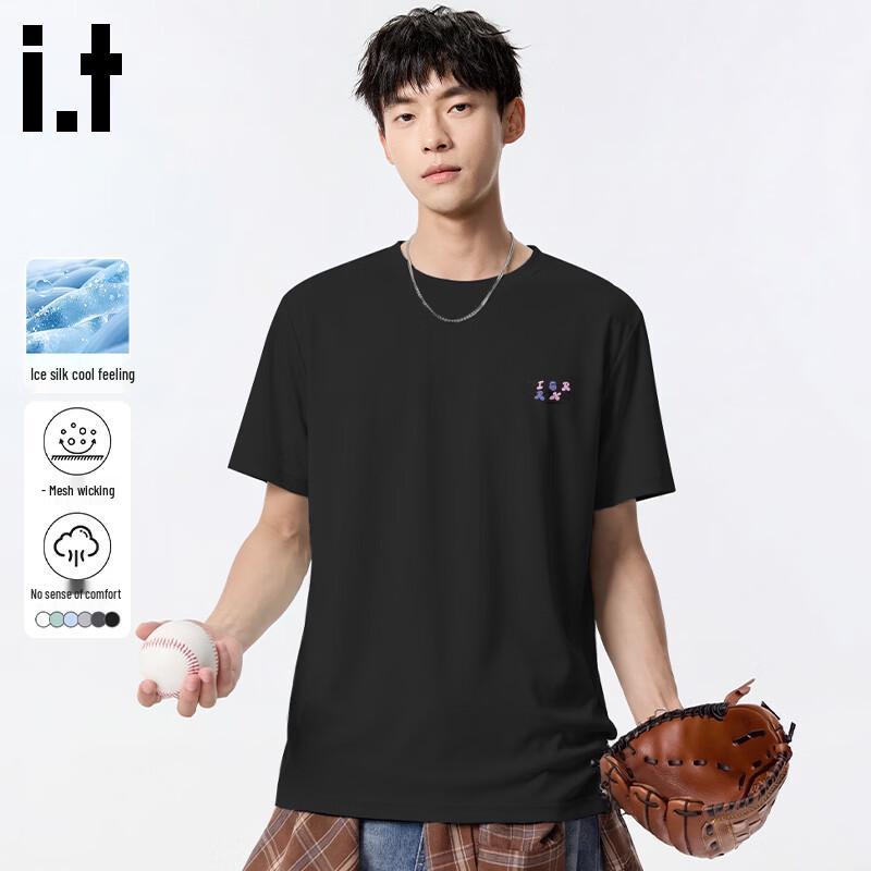 

Fingercroxx IT Men s Ice Silk Mesh Quick-Dry T-Shirt M