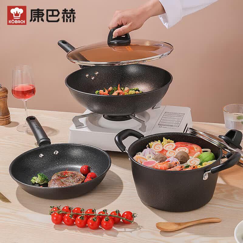 

KOBACH Maifan Stone 3-Piece Cookware Set
