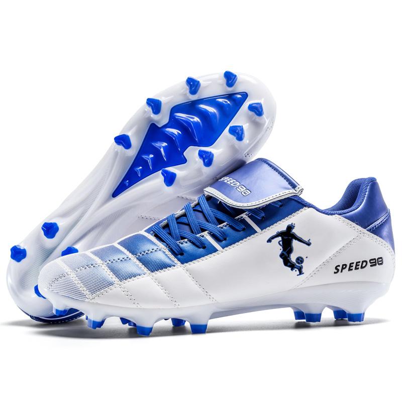 Men Indoor Football Field Boots AG Fast Football Shoes Society Cleats Soccer Shoes Ultralight Training Sneaker