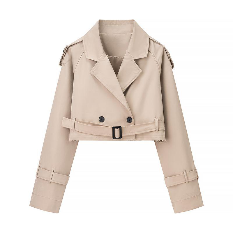 Araltay New Arrival Fashion Style Women's Clothing Fashion All-Match Loose Short Cut Pure Color British Style Trench Coat Outwear